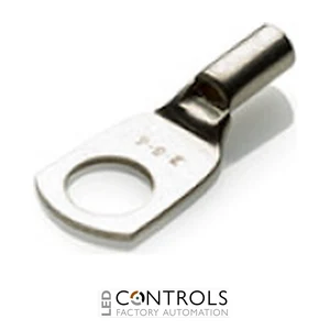 COL2.5-4 Partex copper tube ring terminal, 2.5mm², M4 stud, pack 100