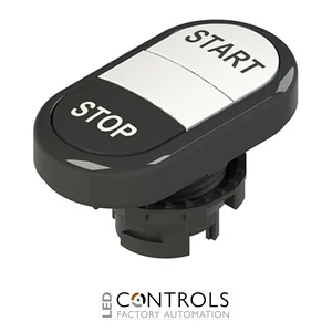 E2 1PDRL1AAAN Pizzato Double lower flush pushbutton, with marking