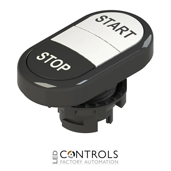 E2 1PDRL1AAAN Pizzato Double lower flush pushbutton, with marking