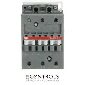 1SBL411022R8400 ABB UA75-30-00 110V 50Hz / 110-120V 60Hz 3 Pole Capacitor Switching Contactor 3NO 0 Auxiliary Contacts 110-120V Coil