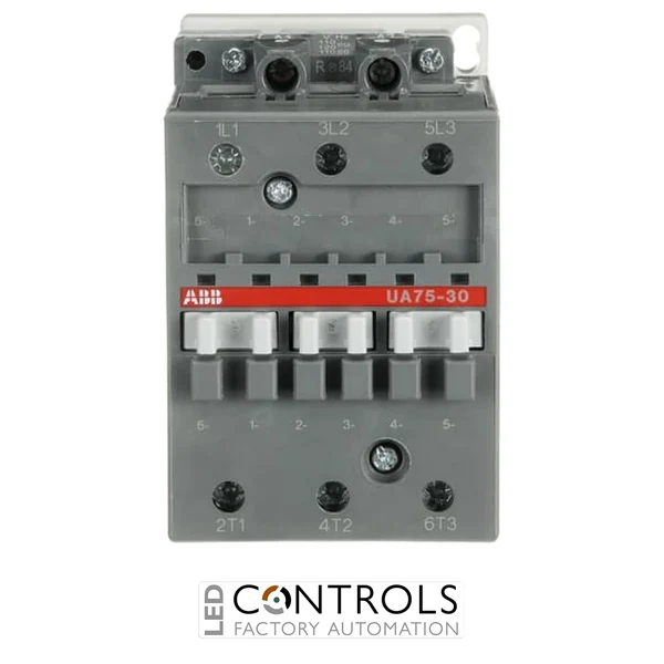 1SBL411022R8400 ABB UA75-30-00 110V 50Hz / 110-120V 60Hz 3 Pole Capacitor Switching Contactor 3NO 0 Auxiliary Contacts 110-120V Coil