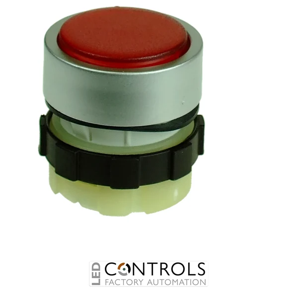 B3DLRRED IMO Illuminable Push Button, Maintained, Red, Aluminium