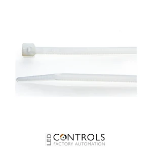 HFC140-N Partex non-releasable nylon cable tie, 140mm x 3.6mm, Natural, pack 100
