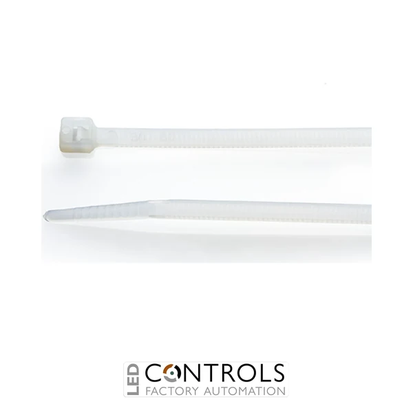 HFC200I-N Partex non-releasable nylon cable tie, 200mm x 3.6mm, Natural, pack 100