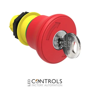 LPCB6844R458A - RED MUSHROOM-HEAD ACTUATOR 40MM
