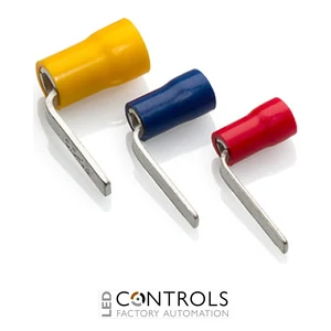 BB18/RA Partex blade terminal, 14mm x 2.4mm, Blue, pack 100