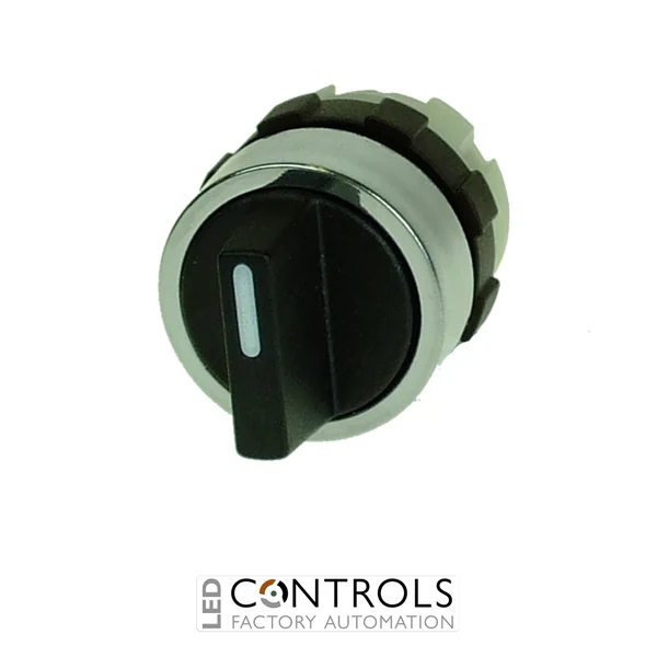 BC3KN2 IMO Rotary Knob, 2 Position Maintained 60deg, Chrome Bezel