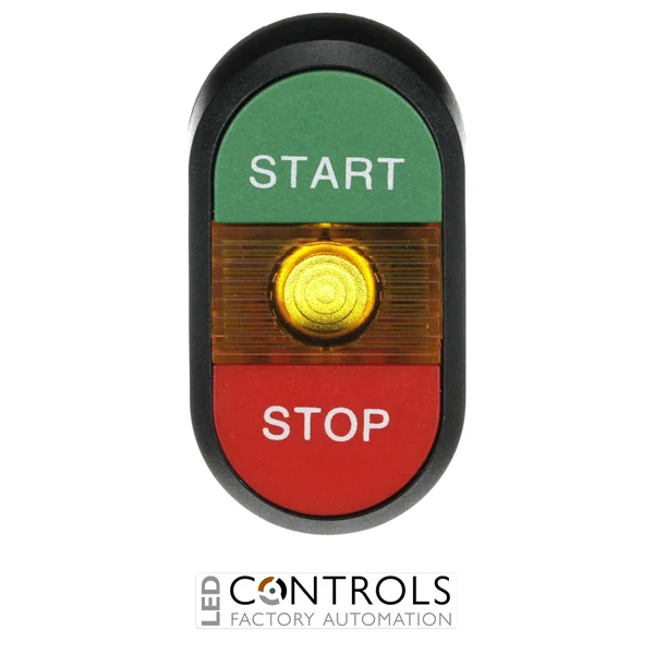 1SFA611133R1103 ABB MPD4-11Y Double Pushbutton START STOP with Yellow Indicator