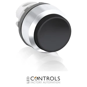 abb maintained black non-illuminated extended push button 22mm mp4-30b