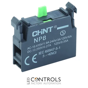 np8-cb10 chint n/o contact block