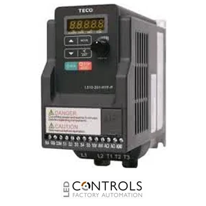 Teco Inverter L510-201-SH1F-P 220V, 0.75kW, 1hp, with Filter ,PNP 1 Phase in 3 Phase Out