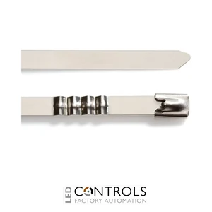 SSTZ2316H Partex uncoated stainless steel cable tie, 200mm x 7.9mm, pack 100