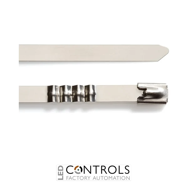 SSTZ3316H Partex uncoated stainless steel cable tie, 260mm x 7.9mm, pack 100