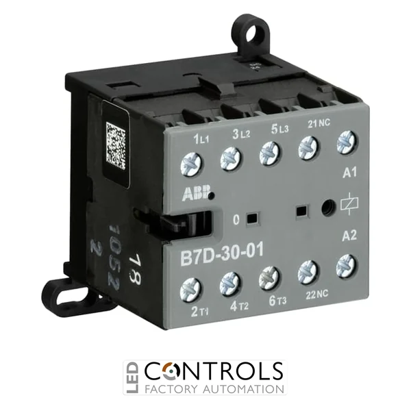 GJL1317001R0011 ABB B7D-30-01-01 B7D Mini Contactor 24 V DC Coil 3NO + 1NC Aux Screw Terminals with Diode
