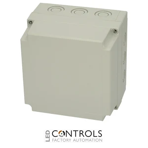 6016322 Fibox PCM 175/125 G Enclosure, Polycarbonate, metric knock-outs Grey cover