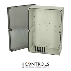 6017938 Fibox PC 300/150 ZT Enclosure, Polycarbonate Smoked transparent cover