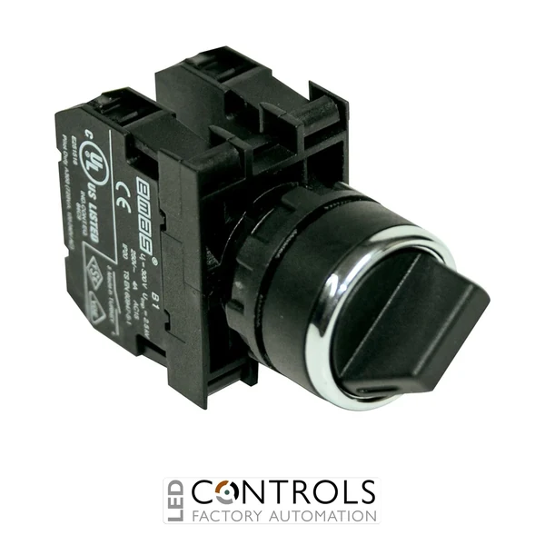 EMAS B101T20 EMAS B SELECTOR SWITCH NON ILLUMINATED 2NO STABLE 90 DEGREE (0-1)