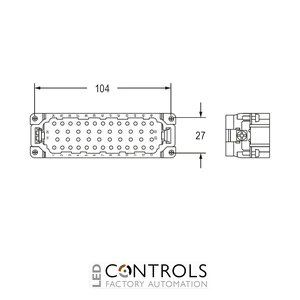 CQEYM 46 ILME Male insert 46p+E 16 amp AXYR spring Size 104.27 - image 2