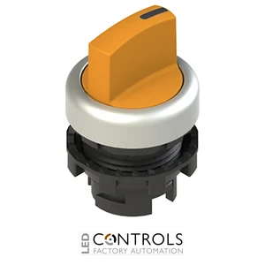 E2 1SE13ACE89AB Pizzato Short handle selector, 3 positions orange with marking