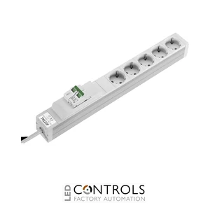 DK7240.240 Rittal Socket strip CEE 7/3 (type F) 5-way 250 V 16 A LHD: 4826x44x44mm