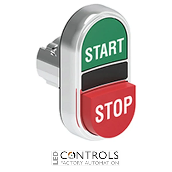 LOVATO LPSB7233 G/R DOUBLE TOUCH MET.BUTTON START-STOP