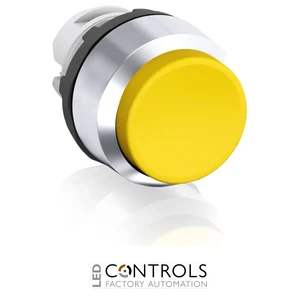 abb momentary yellow non-illuminated extended push button 22mm mp3-30y