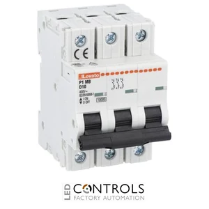 P1MB3PD03 - MINIATURE CIRCUIT BREAKER 3P CURVE D 3A