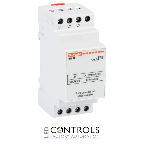 PMV20A600 - PHASE SEQUENCE/PHASE LOSS MODULAR RELAY