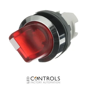 1SFA611201R3101 ABB M2SS2-31R Red Illuminated 2-Position Maintained Selector Switch - image 3