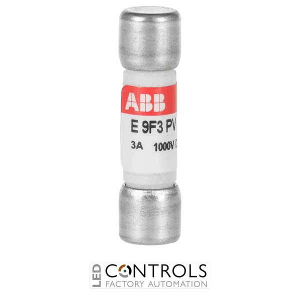 2CSM213476R1801 ABB E 9F3 PV gPV Photovoltaic Fuse 3 A 1000 V DC