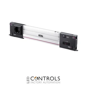 SZ2500.310 Rittal LED system light LED, 1200 Lumen, length 437 mm, 100-240 V, with integral motion detector, with earthing-pin socket