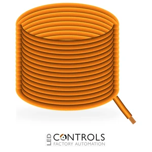 Eland Tri-rated Panel Wire H05V2-K 0.75mm² Orange – 100m Drum