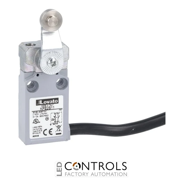 KPE2S11 - ROLLER LEVER PREW. METAL 1NO+1NC SNAP AC