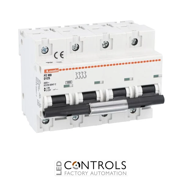 P2MB4PD125 - MINIAT. CIRCUIT BREAKER 4P CURVE D 125A