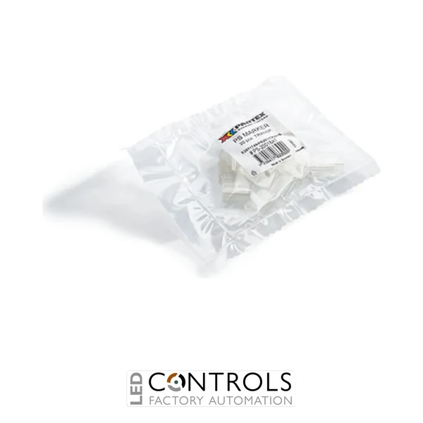 PS20-1T Partex Transparent holder, 17.5mm length / 20, pack 20