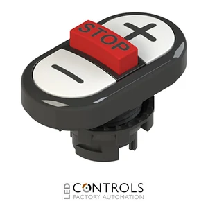E2 1PTRS1AABC Pizzato Triple lower flush pushbutton, with marking
