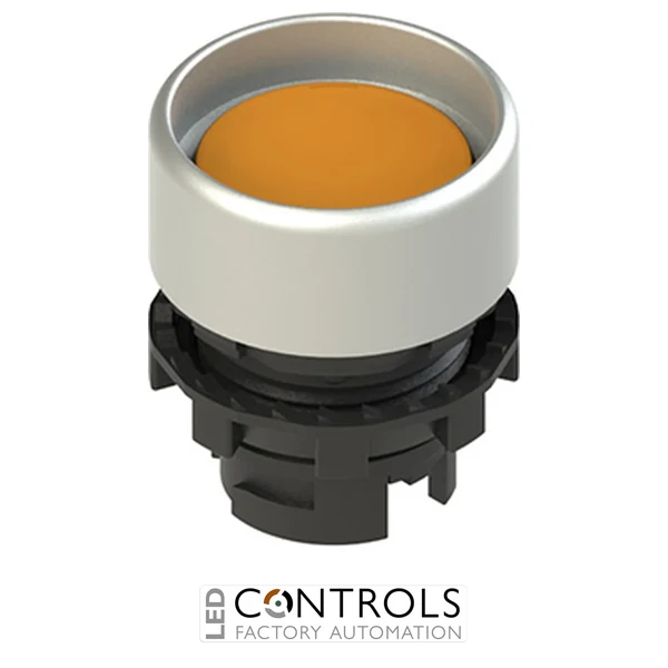 E2 3PU2P8290 Pizzato Spring-return orange booted pushbutton
