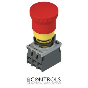 E2 AC-DXBC1012 Pizzato Complete unit with emergency pushbutton, fixing adapter and contacts