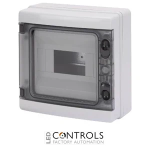GEWISS SMOOTH WALLS ENCLOSURE - PRE-ARRANGED FOR TERMINAL BLOCK - 8 Module IP65 GW40102