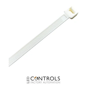 HFC100-VO Partex Low Flammability Ties to UL94-V0 - Up to 110 °C, 100 x 2.5mm, Natural, pack 100