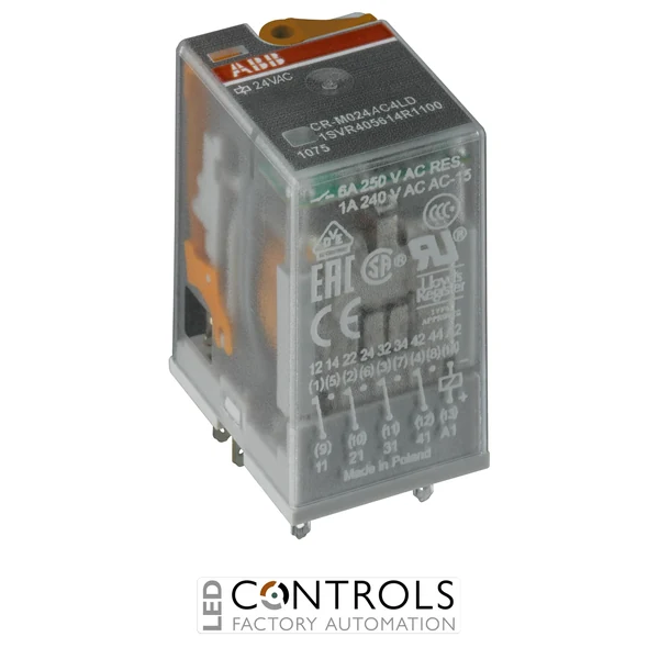 1SVR405611R5000 ABB CR-M048AC2 Pluggable Relay 2C/O 48VAC