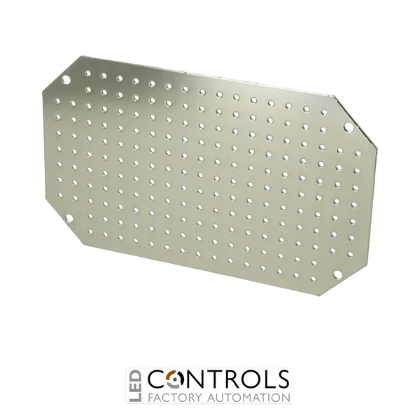 8120920 Fibox MPMP ARCA 3020 Mounting plate multiperforated (250x150x2 mm - ⌀3.6 mm) Galvanized steel, for size 300x200x150