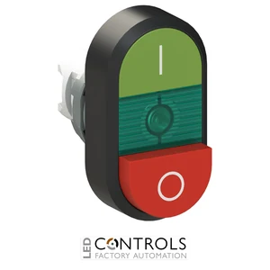1SFA611142R1102 ABB MPD13-11G Illuminated Green/Red Double Pushbutton with Green Indicator - image 3