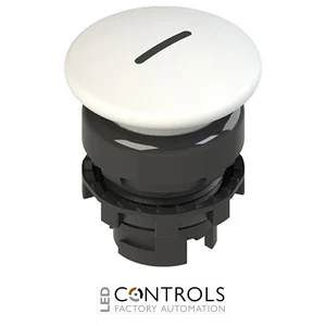 E2 1PU2F241L2 Pizzato Spring-return white mushroom pushbutton with marking