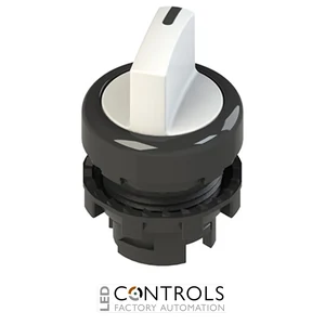 E2 1SE12EVA21AB Pizzato Short handle selector, 2 positions white with marking