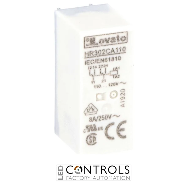 HR302CA110 - MINIATURE RELAY 2C/O 10A, 110VAC