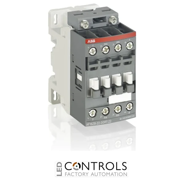 1SBL136560R2100 ABB AF09ZB-22-00RT-21 4 Pole 2NO 2NC Contactor 24-60V 50/60Hz 20-60VDC Ring-Tongue Terminals