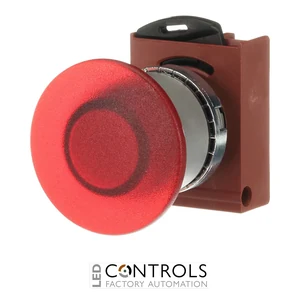 1SFA184551R9101 ABB P9MEM4RL Red 40 mm Illuminated Momentary Mushroom Pushbutton - image 3