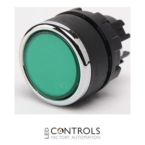 EMAS BDY EMAS B PUSH BUTTON SINGLE HEAD GREEN