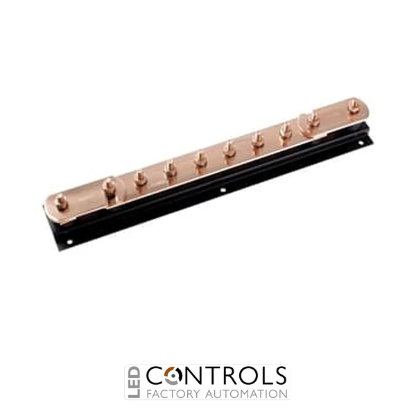 abb 6 Way Copper Earth Bar with 1 Link 475mm Length